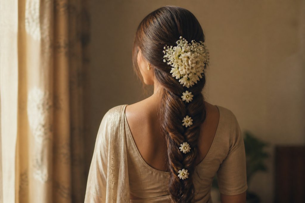 How to Decorate a Bridal Choti With Flowers Without Looking Messy