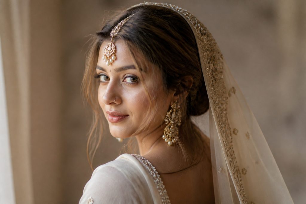 How to Set Your Dupatta So Your Bridal Hairstyle Still Gets Seen