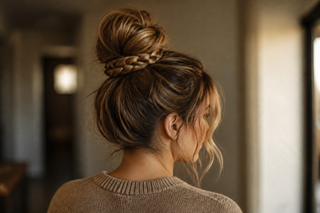 19 Cute Bun Hairstyles for School That Stay Through Last Period