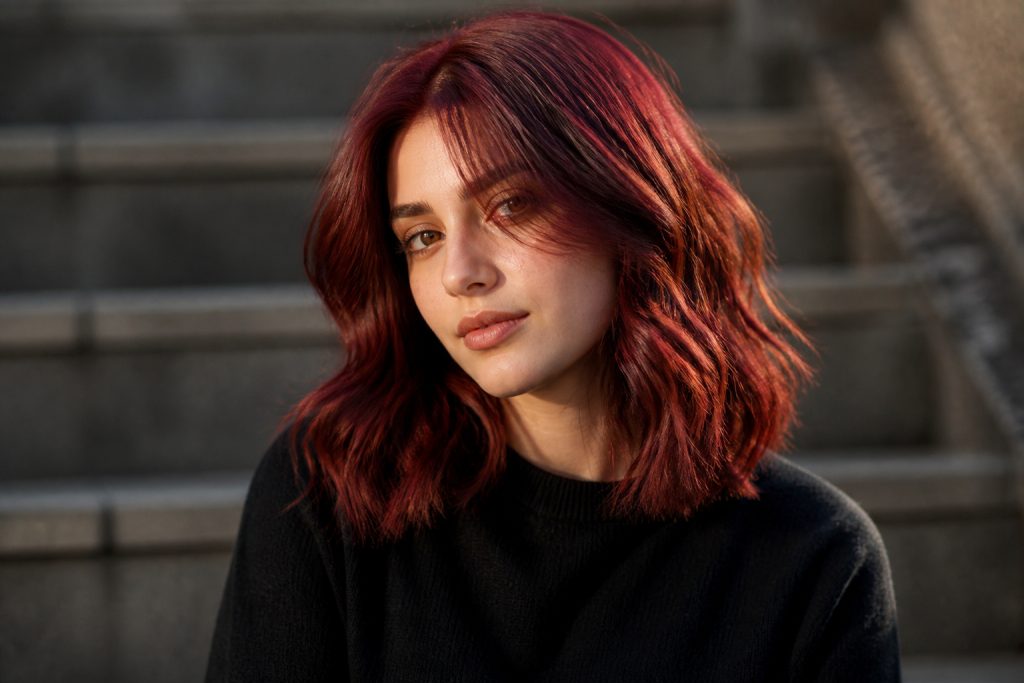 17 Vampire Hair Ideas With Dark Romance and Bloody Red Drama